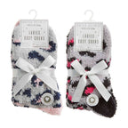 4 Pack Ladies Cosy Soft Fulffy Slipper Bed Socks with Grips