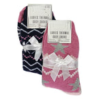 Ladies 4 Pack Fluffy Cosy Slipper Socks