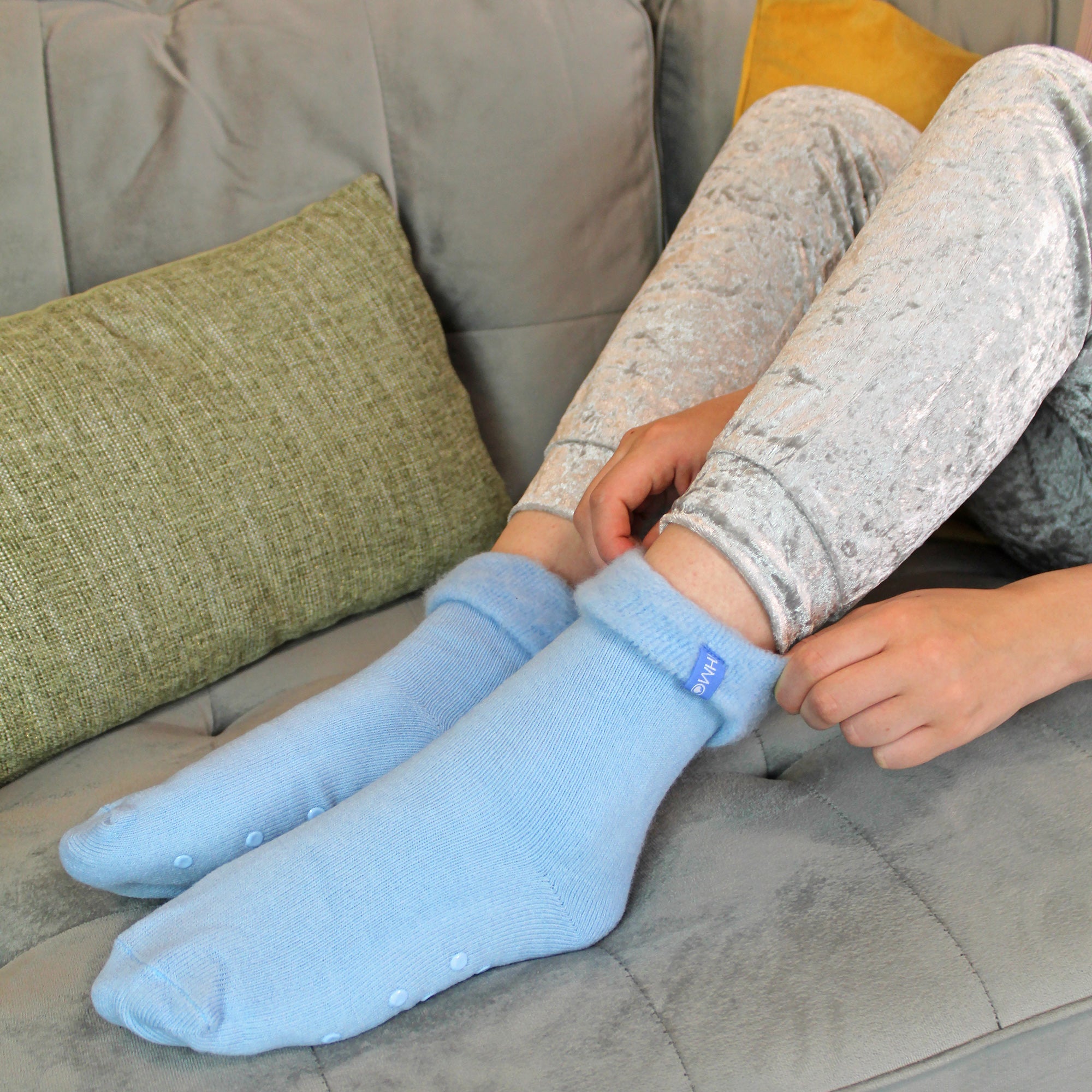 1 Pack Ladies Soft Plush Lined Slipper Bed Socks