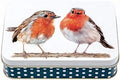 Jo Stockdale Robins Christmas Small Shallow Rectangular tin 142 x 101 x 37mm