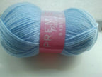 Two Balls Of 100gm PALE BLUE Premier Value (King Cole) Baby Double Knitting Yarn (Wool) shade 004