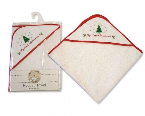 Baby Hooded Towel - My First Christmas
