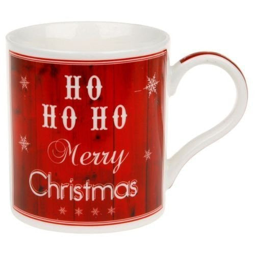 CHRISTMAS/XMAS HO HO HO MERRY CHRISTMAS FINE CHINA MUG IN PRESENTATION BOX