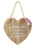 Heart Plaque - Santa Baby