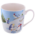 Christmas New Bone China Mug - Christmas Penguins