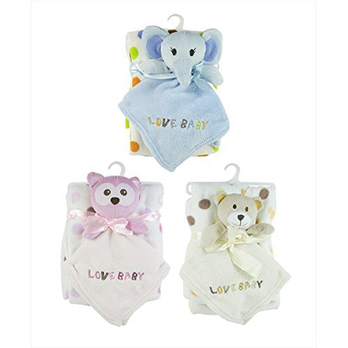 Plush Toy and Baby Blanket Set - ONLY PINK IN STOCK