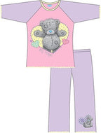Me To You LILAC Tatty Teddy Bear Girls 2 Piece Pyjama Set - Size 2-3 Years - Long Sleeved Nightwear