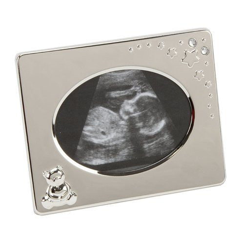 Juliana Silverplated Baby's Scan Frame with Bear and Stars