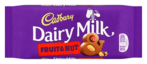 Cadbury Dairy Milk Fruit & Nut Bar 120 g (Pack of 7)