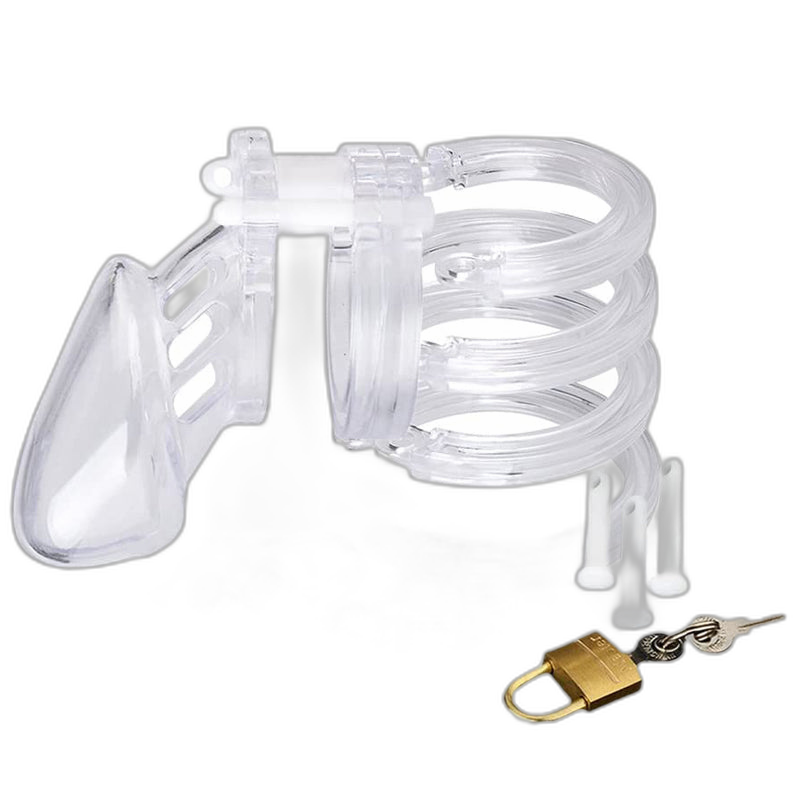 LOCK4D Original Chastity Cage S/M Clear