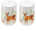 The Leonardo Collection Fine Bone China Salt and Pepper Set, Christmas Deer