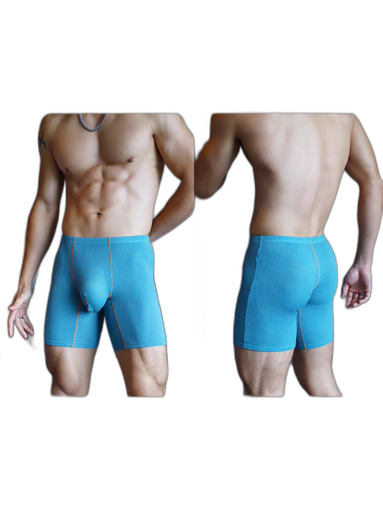 3 Pack Men's Anti-chafing Waffle Boxer Briefs
