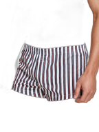 Men's Color Stripes Boxers With Fly
