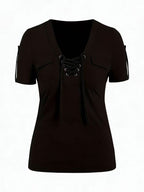 Fashionable Casual Women's Short-sleeve Top
