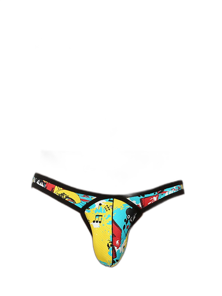 2 Pack Men's U-Pouch Low-Rise Thong