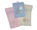 Cute Cow & Sheep Baby Wrap Blanket - Pink