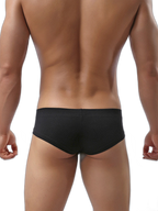 3 Pack Men's Cotton Solid U-Shaped Pouch Briefs