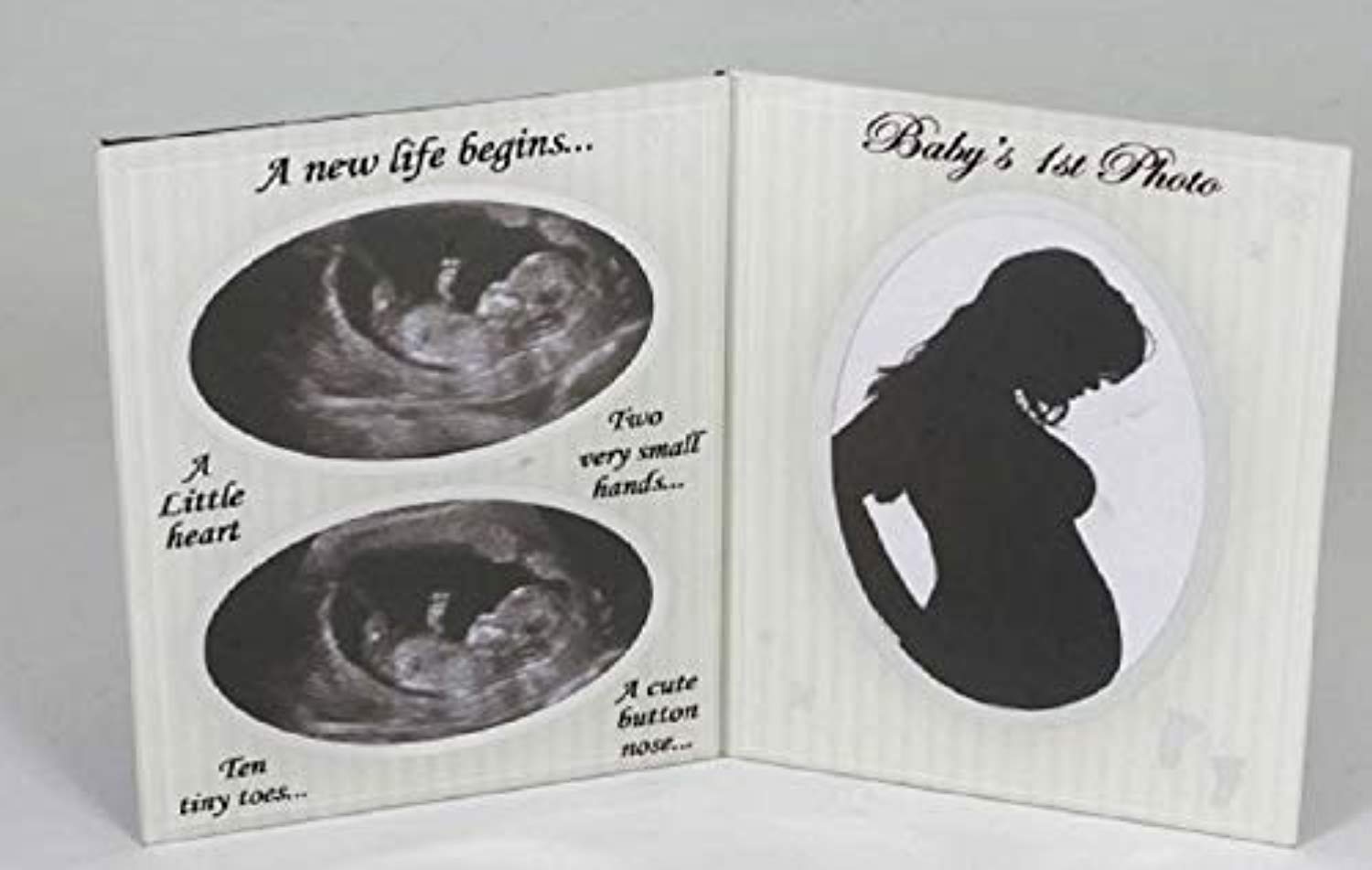 Baby First Scan Photo - Glass Double photo frame baby scan sonogram