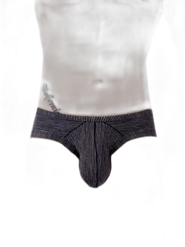 2 Pack Men's Low Rise Back Hollow 3D U-convex Large Pouch T-Back Briefs
