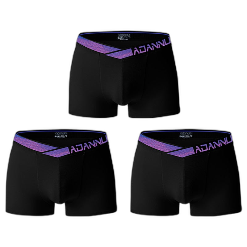 ADANNU Blue Classic Boxers (3 Pack)