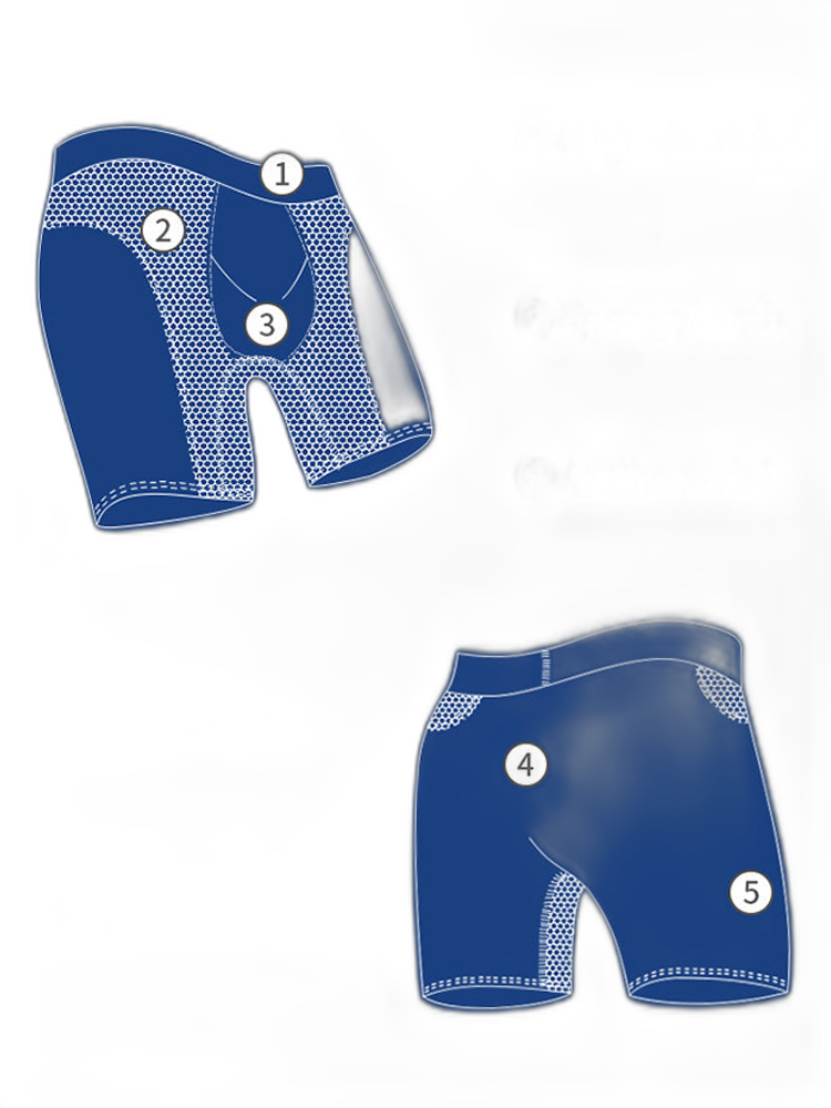 Men's Long Anti-Chafing Athletic Boxer Briefs