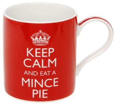 Keep Calm Eat A Mince Pie Fine China Mug in Gift Box Funny Christmas Gifts