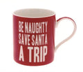 Be Naughty Santa Christmas Boxed Mug