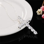 Zircon Jewellery Cross Necklace