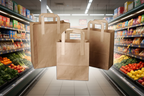 Kraft Bag Brown Medium With Handles 8.5X13X10 -250Pk