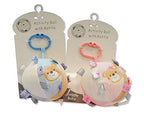 Baby soft activity Toy Ball with Rattle. A Gift for baby shower. Blue or Pink