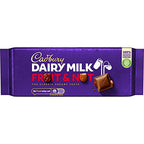 Cadbury Dairy Milk Fruit & Nut Bar 120 g (Pack of 7)