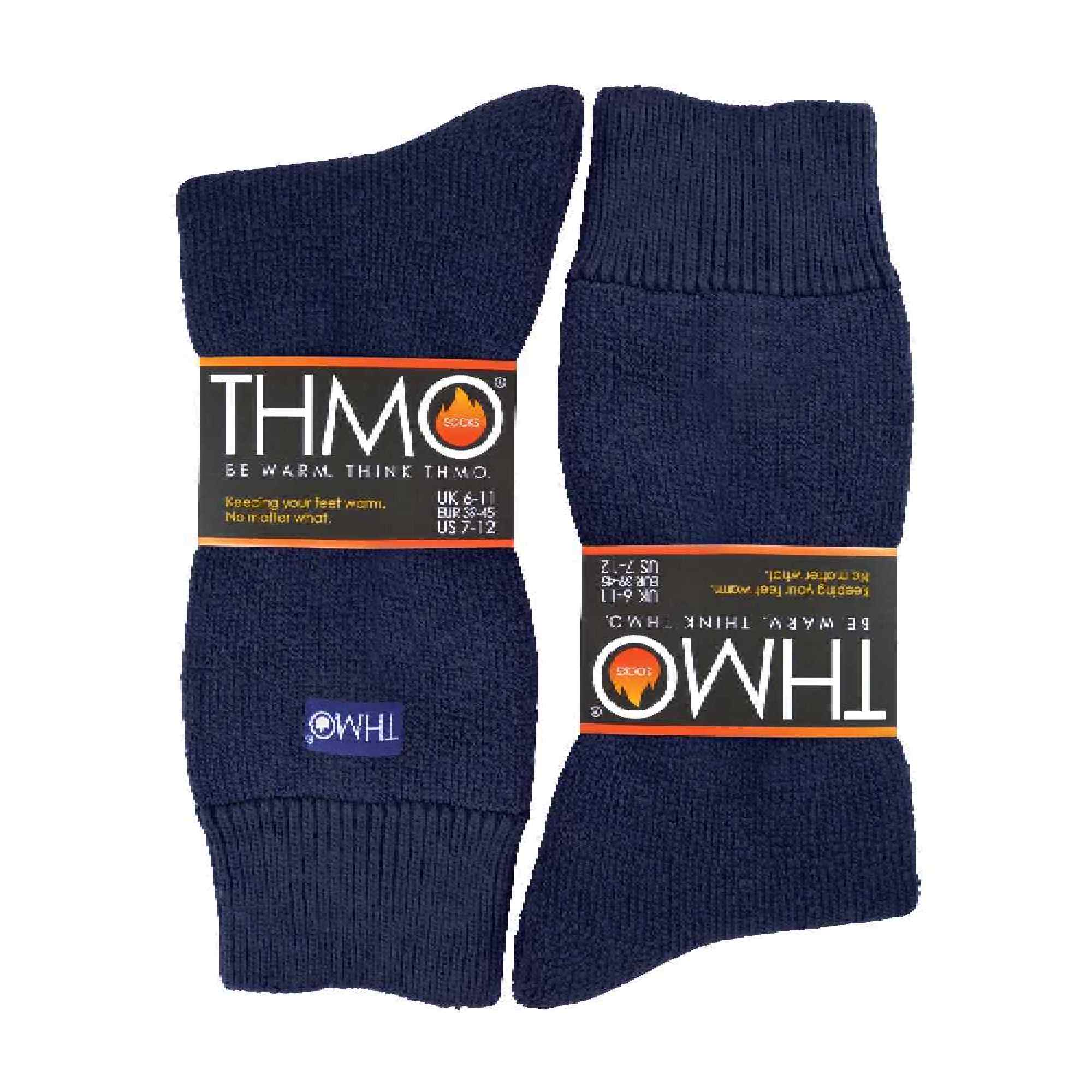 Mens Thermal Indoor Slipper Socks with Grips (Multipack Options)