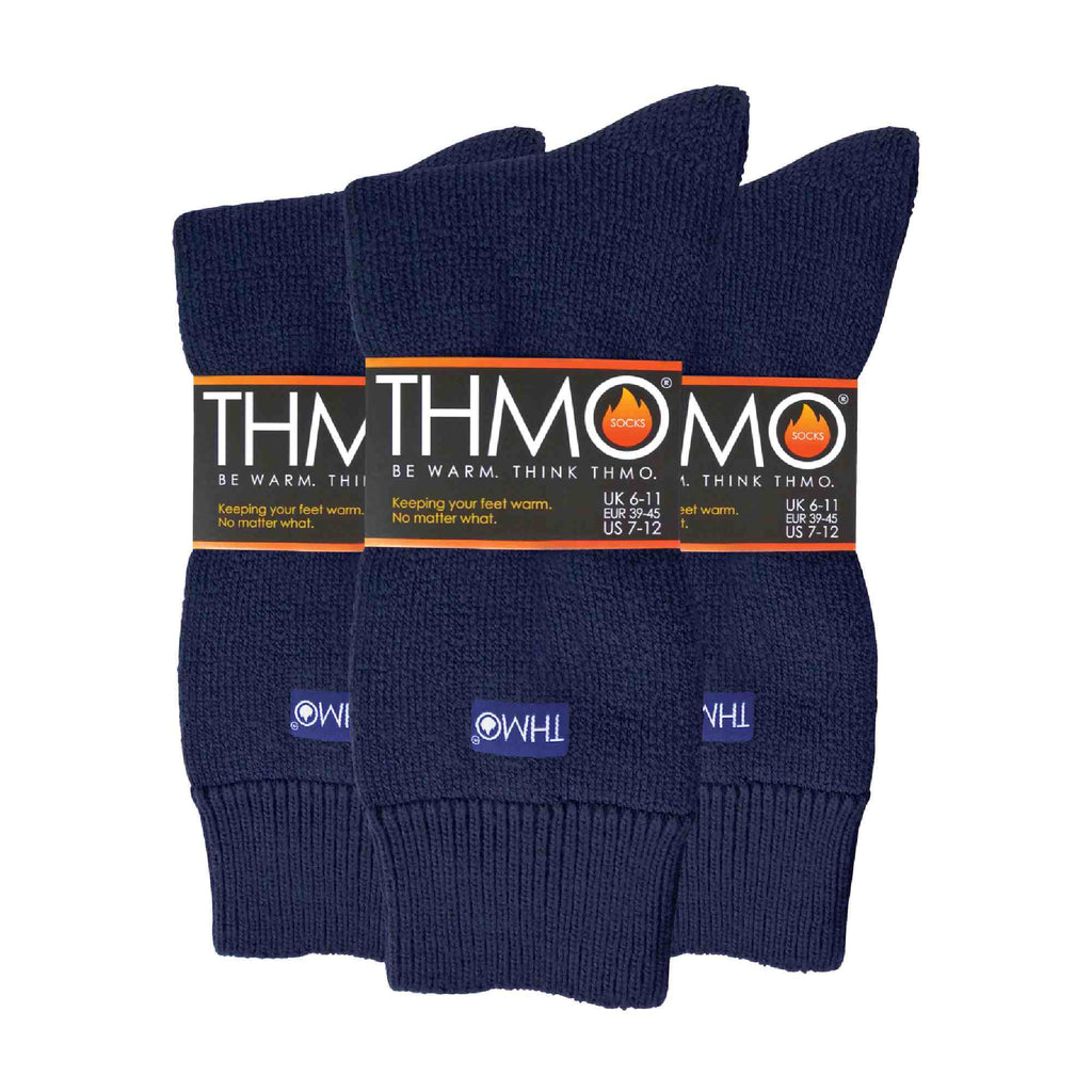 Mens Thermal Indoor Slipper Socks with Grips (Multipack Options)