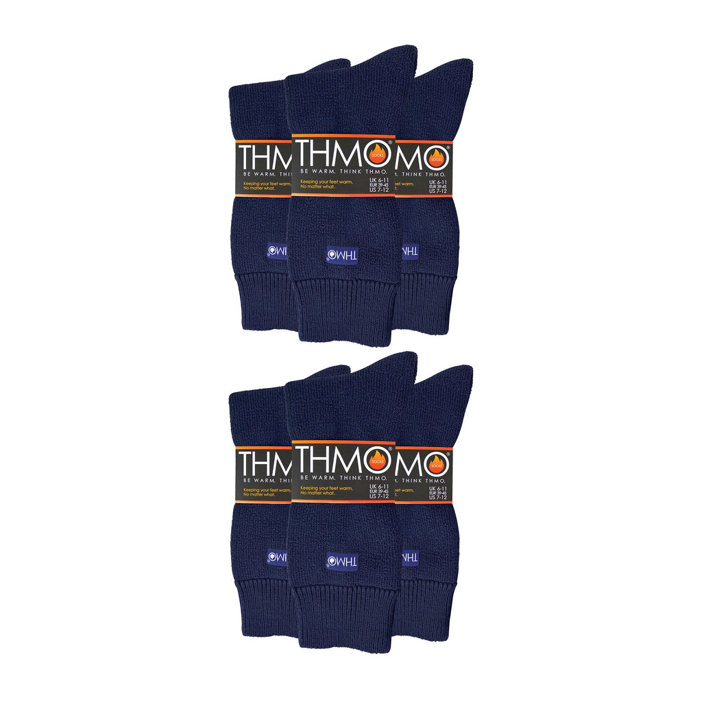Mens Thermal Indoor Slipper Socks with Grips (Multipack Options)