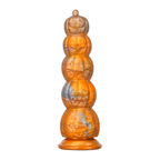Pumpkin Anal Beads - Hands-Free Butt Plug - Soft Silicone Anal Sex Toy