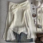 Figure-flattering Slimming 3D Floral Womens Blouse T-shirt Top