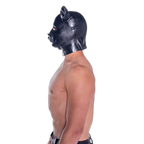 Prowler RED Latex Pig Hood Black