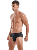 Men's Solid Color Mesh Breathable Sports Fitness Briefs