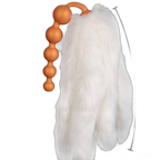 Vixen - Silicone Anal Beads - Different Sizes 5 Anal Balls - Fox Tail Anal Plug