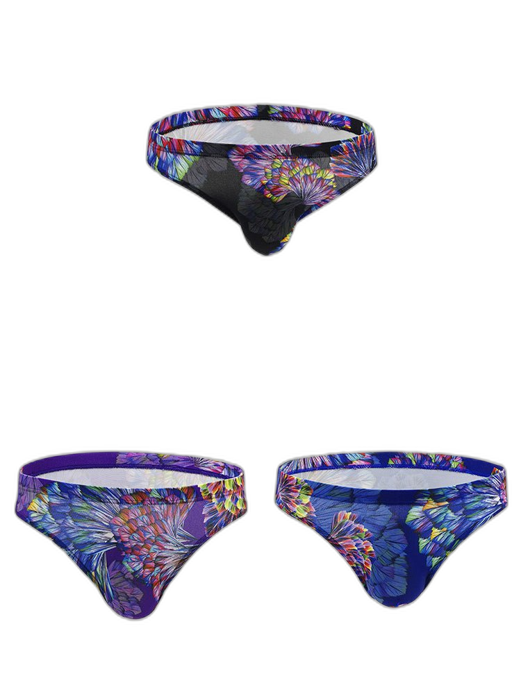 3 Pack Men's Printing U Convex Pouch Pouch Briefs