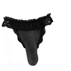 Frilly Lace Sissy Thong With Bulge Lift