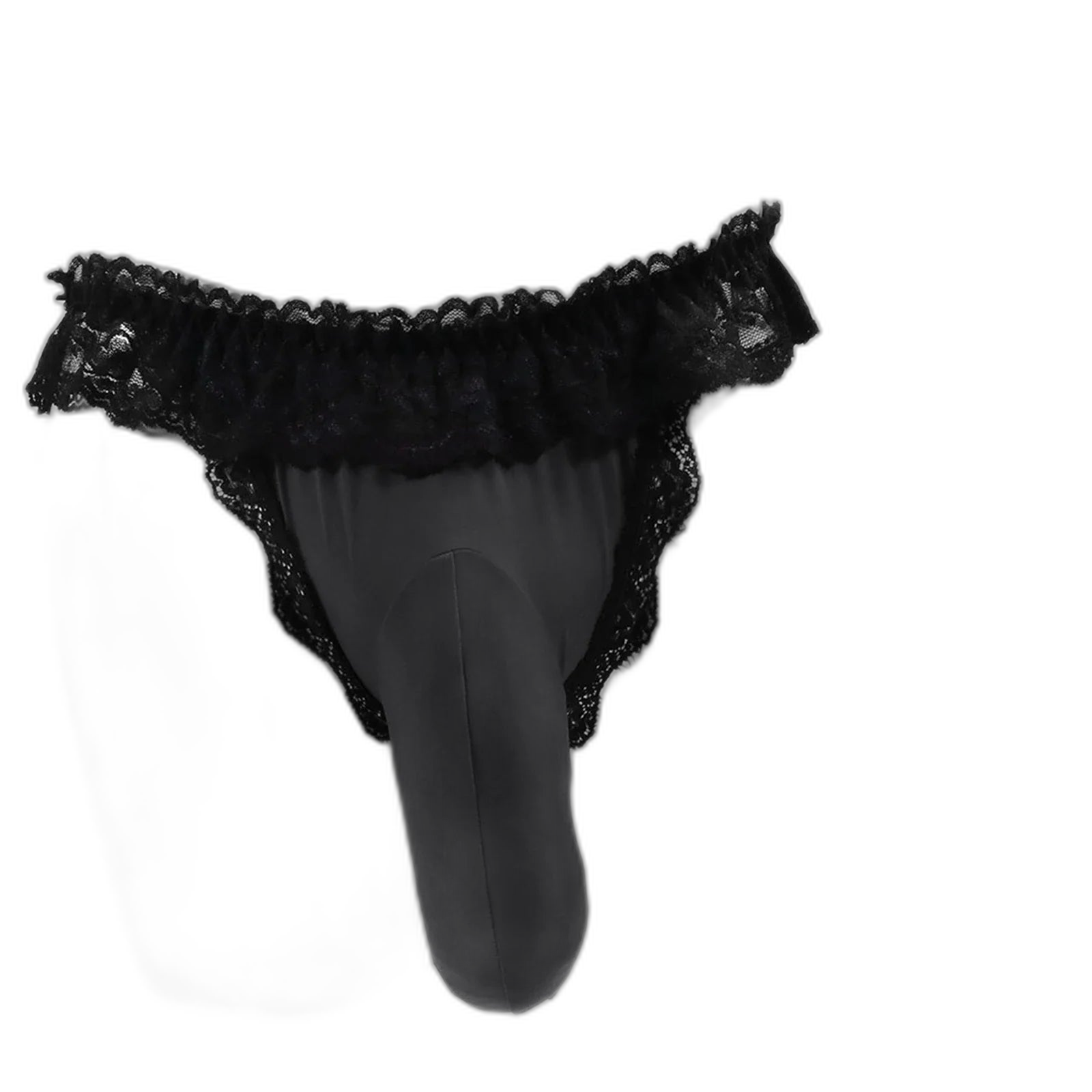 Frilly Lace Sissy Thong With Bulge Lift
