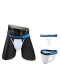 Men's Sexy Butt-Lifting Sporty U-Pouch Large Thong & Strings