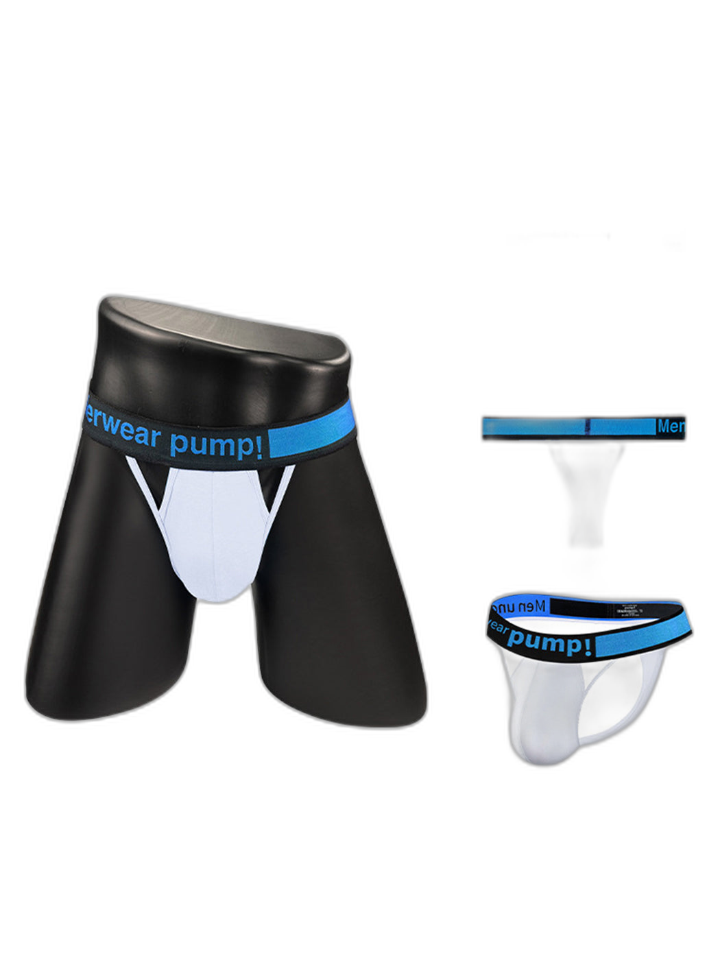 Men's Sexy Butt-Lifting Sporty U-Pouch Large Thong & Strings