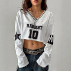 Digital Sportswear Women's Short-style Long-sleeve Top