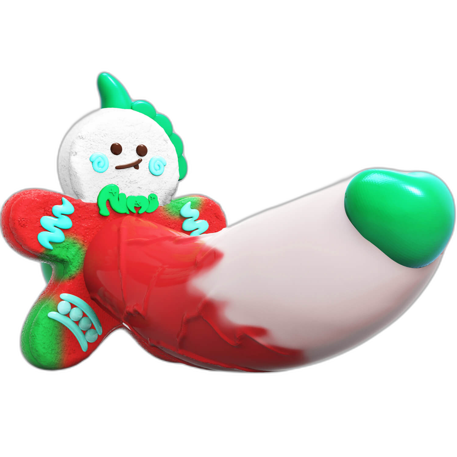 Gingerbread - 7.4 Inch Christmas Fantasy Dildo