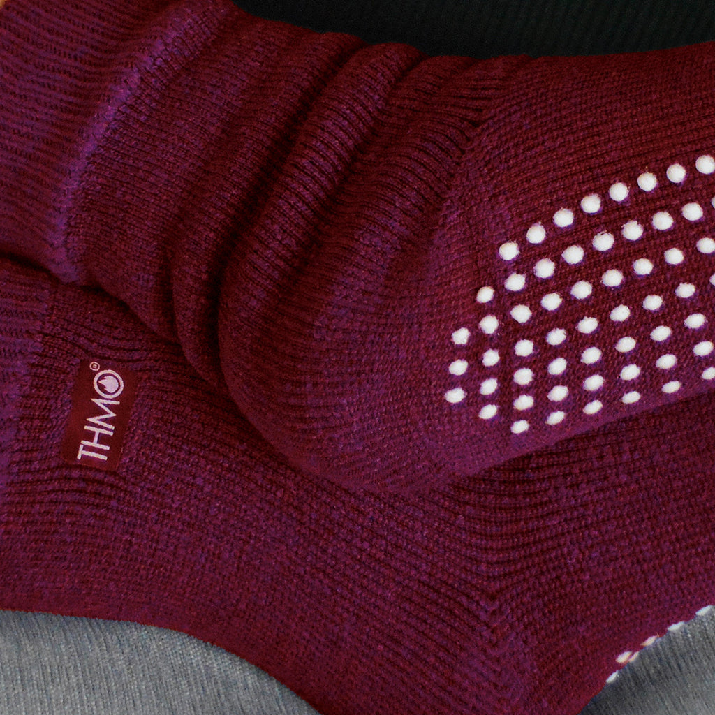 3 Pack Ladies Cosy Non Slip Thermal Slipper Socks with Grippers