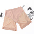 Sheer Mesh Tummy-control Panties Made Of Pure Cotton