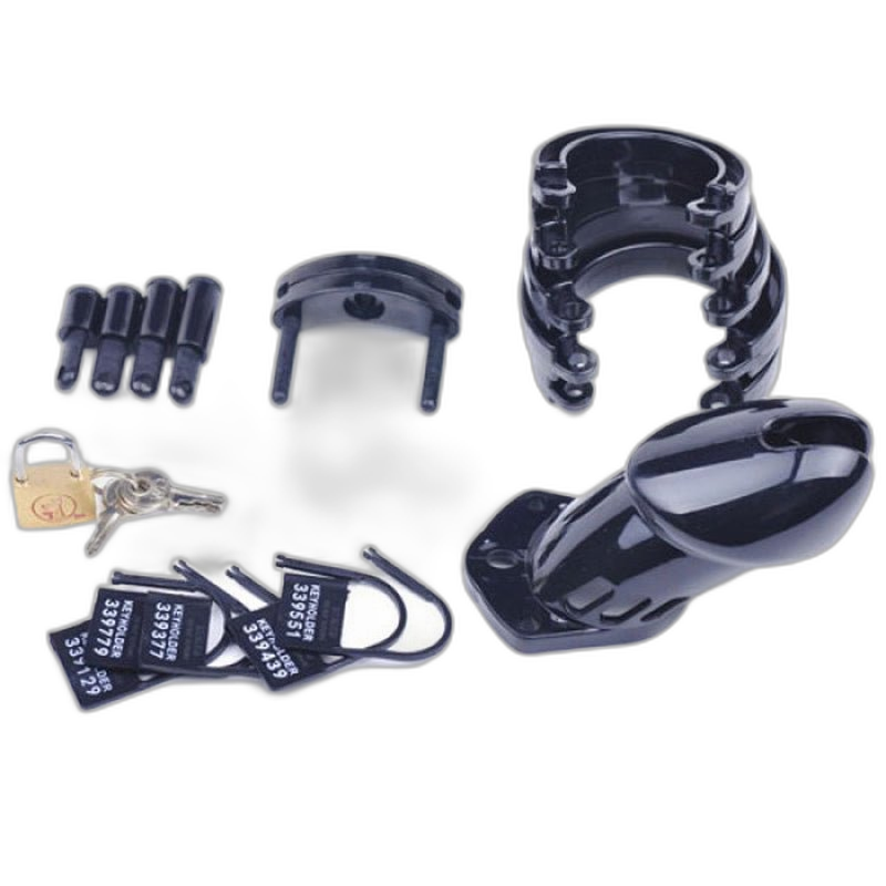LOCK4D Original Chastity Cage L/XL Black