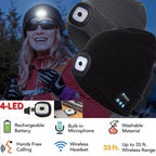 Bluetooth LED Hat Wireless Smart Headset Headphone